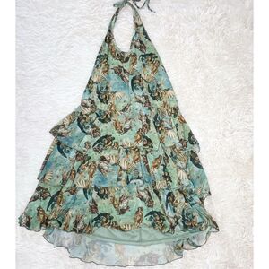 Hot Topic The Birth Of Venus Mesh Tiered Halter Dress Plus Size 2 Nwot